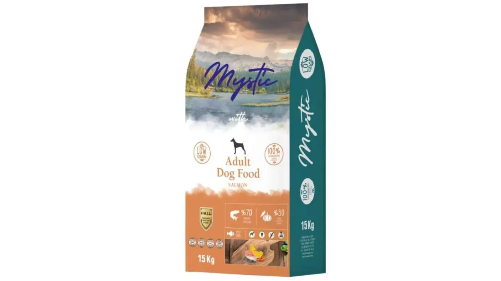 Mystic Low Grain 2.5kg Ξηρά Τροφή για Ενήλικους Σκύλους με Σολομό