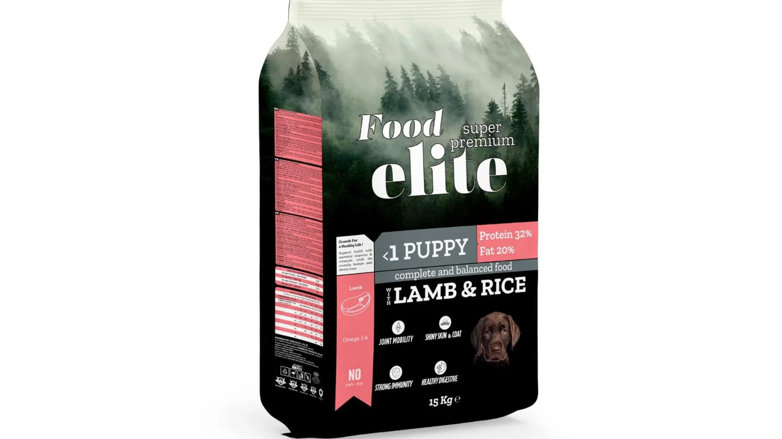 Food Elite Super Premium (32 protein 20 fat) 15kg Ξηρά Τροφή για Κουτάβια με Αρνί & Ρύζι