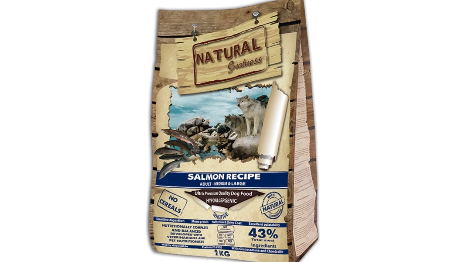 NG GRAIN FREE SALMON ADULT MEDIUM & LARGE 2kg