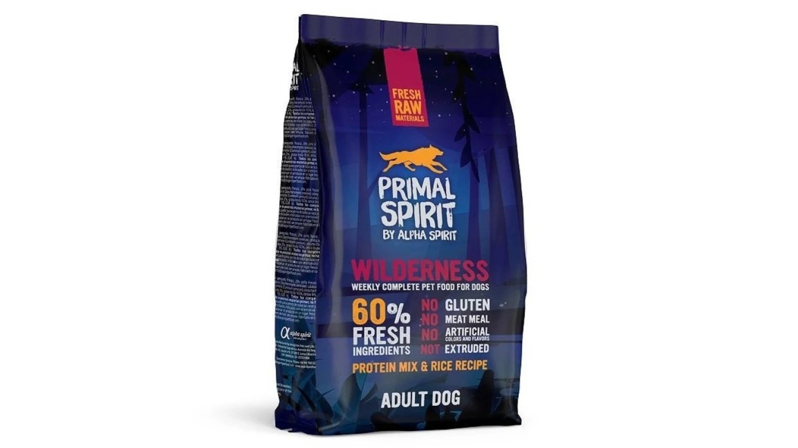 Primal Spirit Wilderness Ξηρή Τροφή Σκύλων με 60% Φρέσκο Κρέας