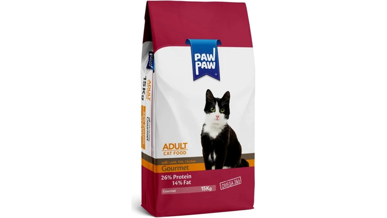 PawPaw Ξηρά Τροφή για Ενήλικες Γάτες Gourmet 15kg