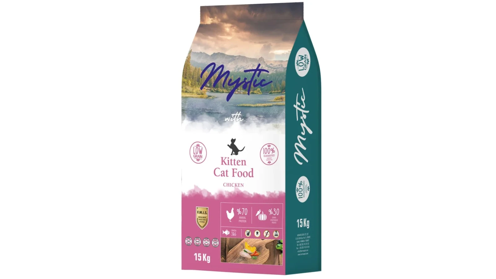 Mystic Low Grain Ξηρά Τροφή για Γατάκια με Κοτόπουλο 15kg