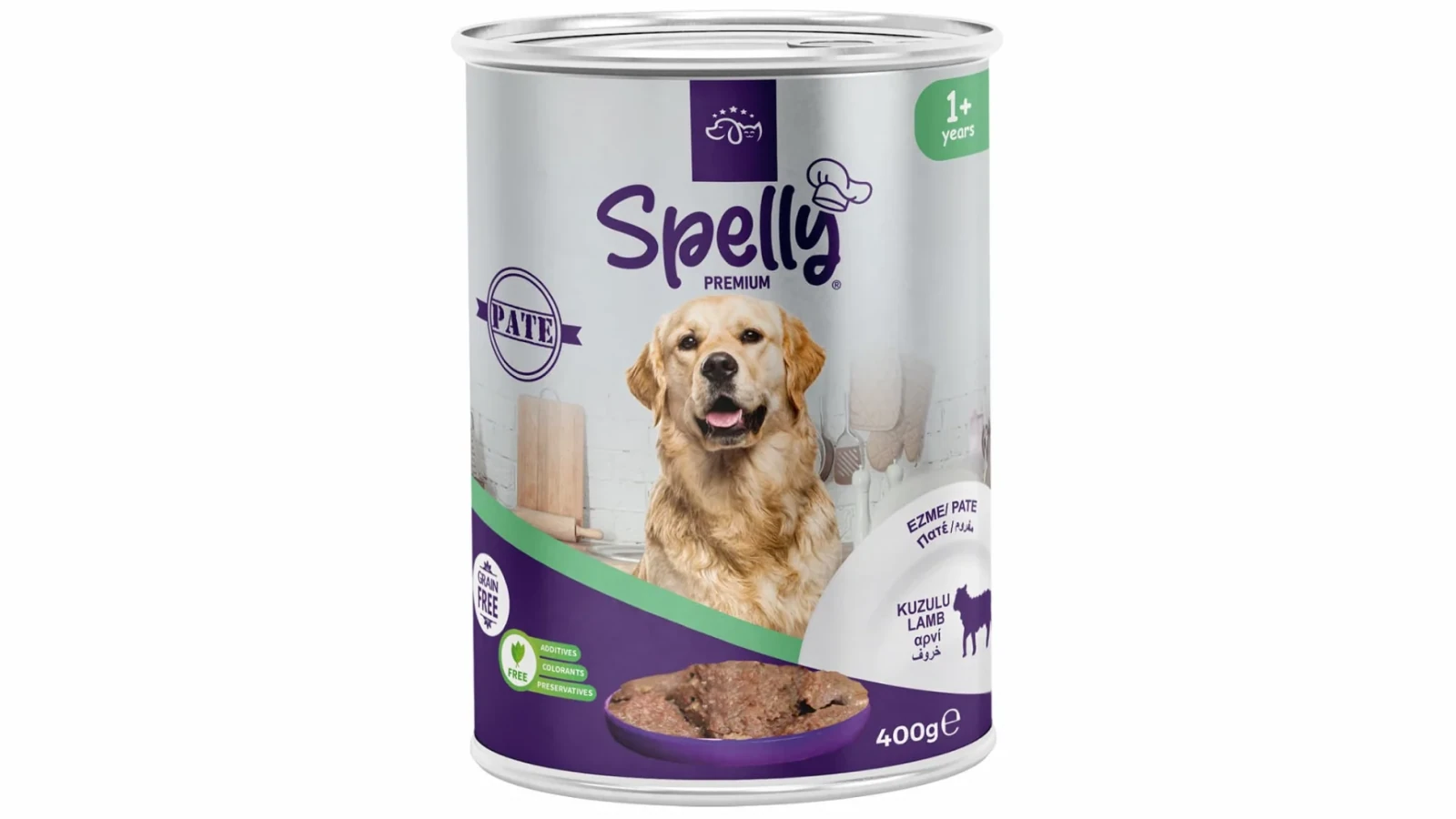 Spelly Premium Πατέ Αρνί για Ενήλικους Σκύλους 400g