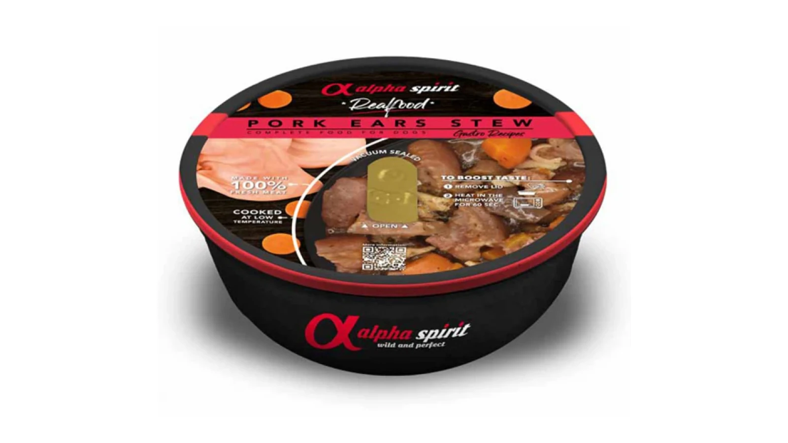 Μαγειρευτή Τροφή για Σκύλους Real Food Pork Ear 280gr