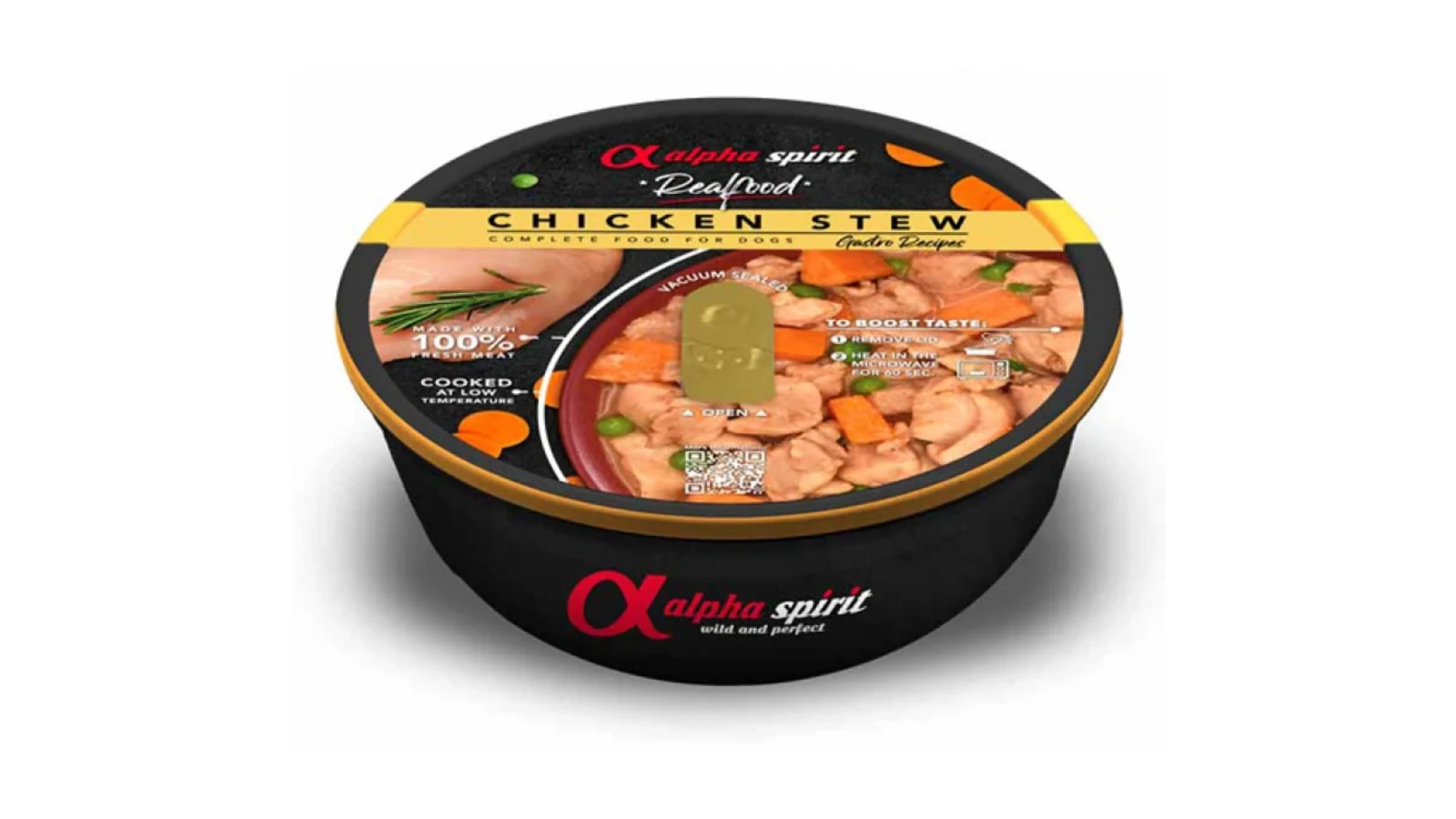 Μαγειρευτή Τροφή για Σκύλους Real Food Chicken 280gr