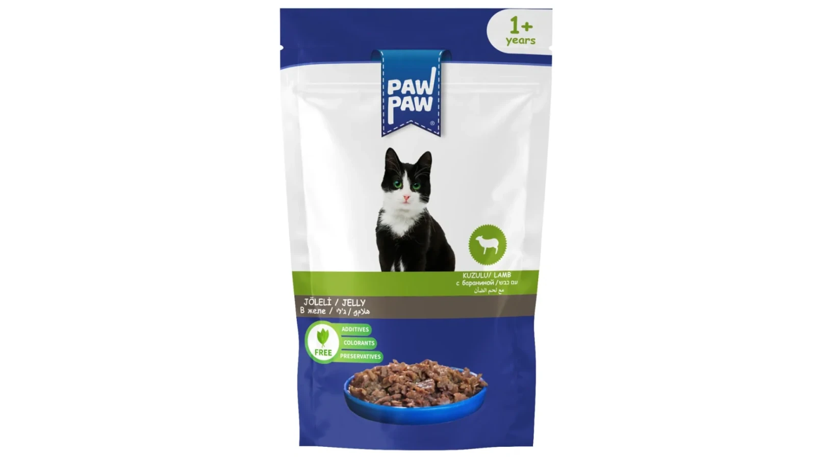 PawPaw Jelly 85gr για Ενήλικες Γάτες με Αρνί σε Φακελάκι 85g