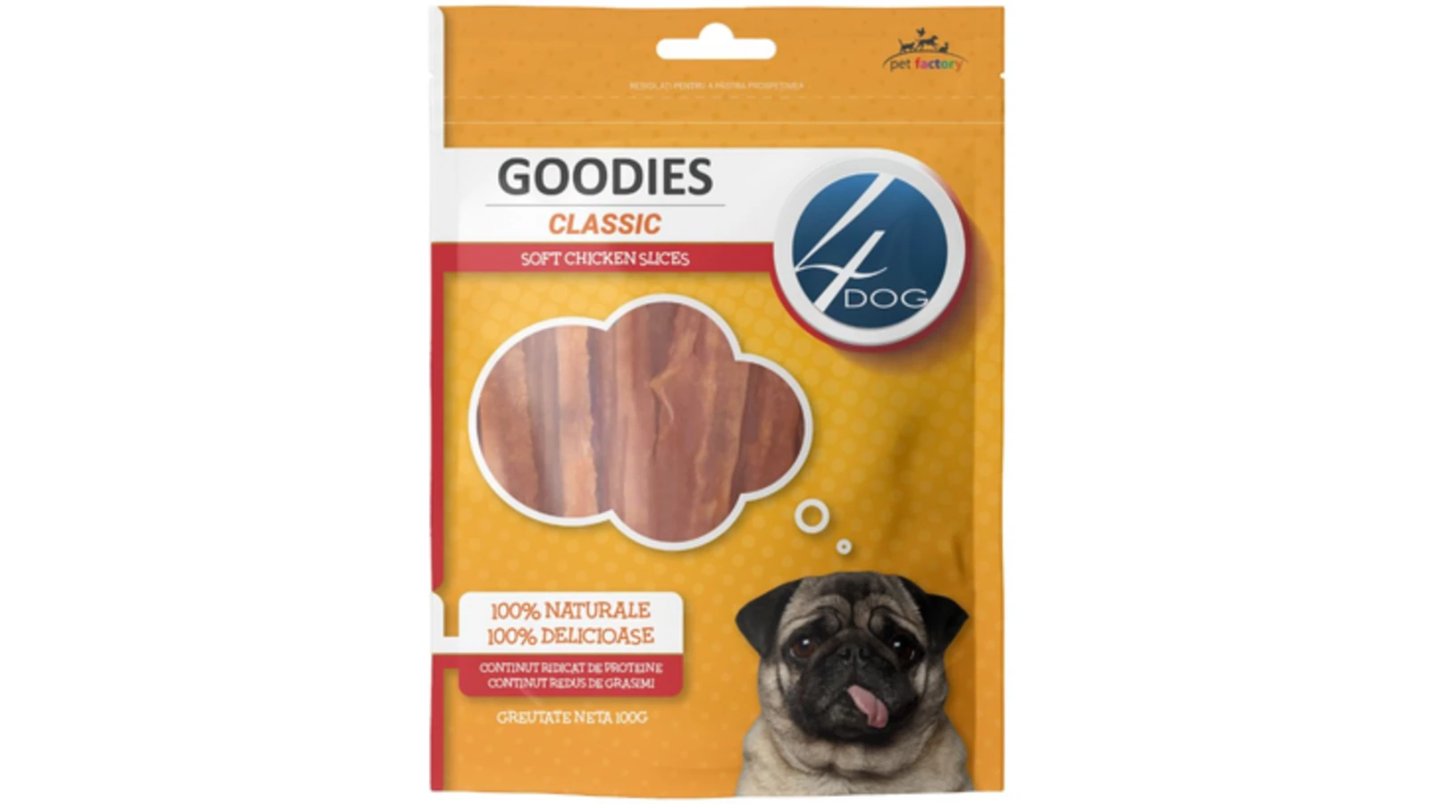 4DOG Goodies Classic Chicken Sandwich Twists 100g