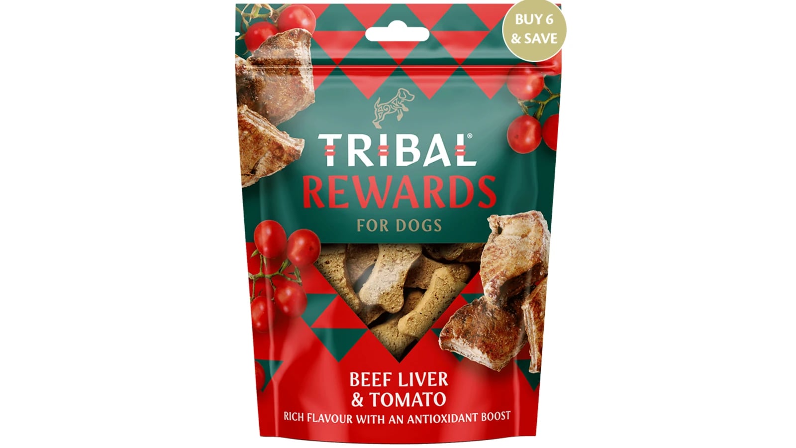 Tribal Rewards For Dogs Beef & Tomato 125g