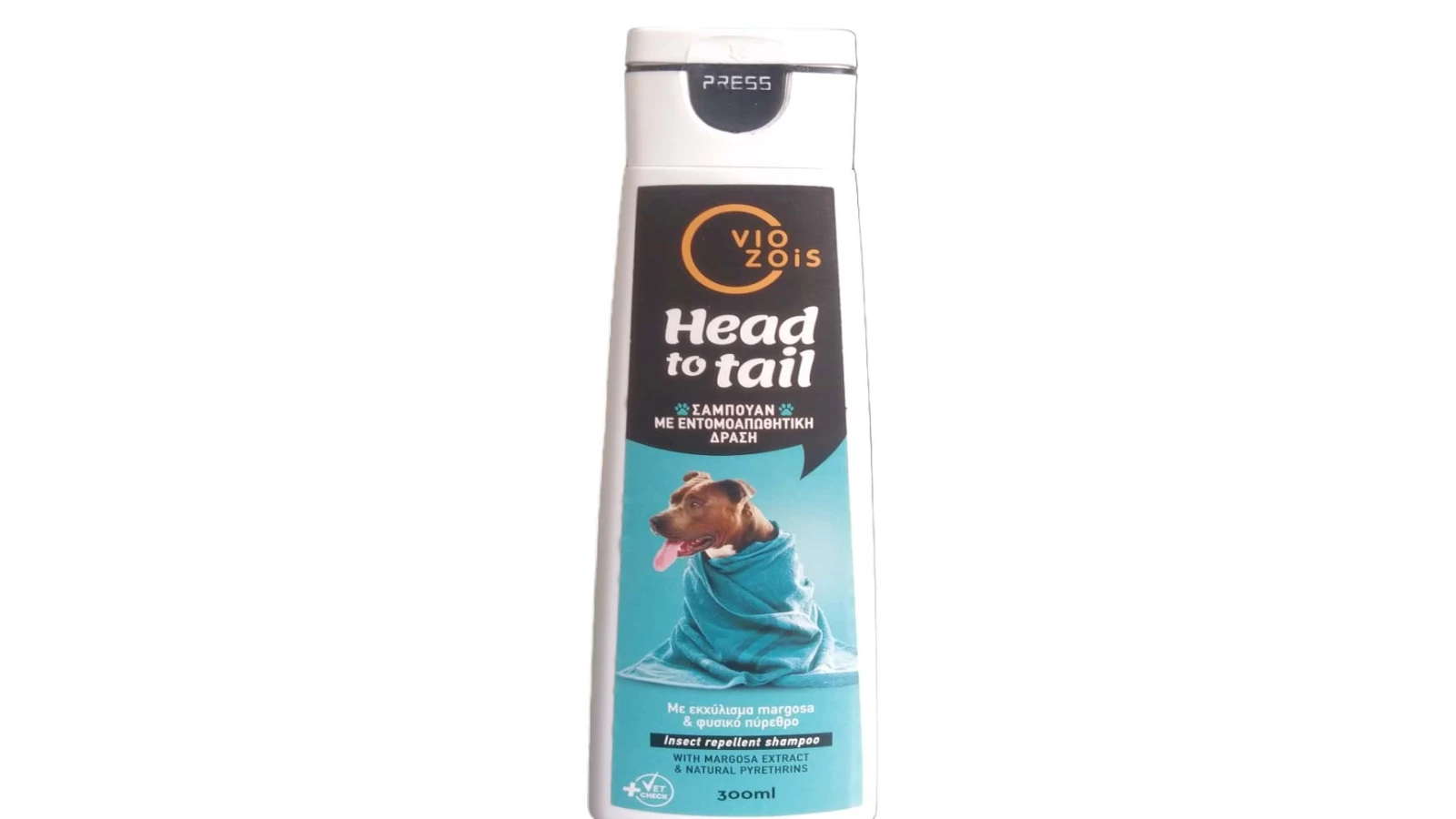 VioZois Head To Tail Σαμπουάν για σκύλους αντιπαρασιτικό 300ml