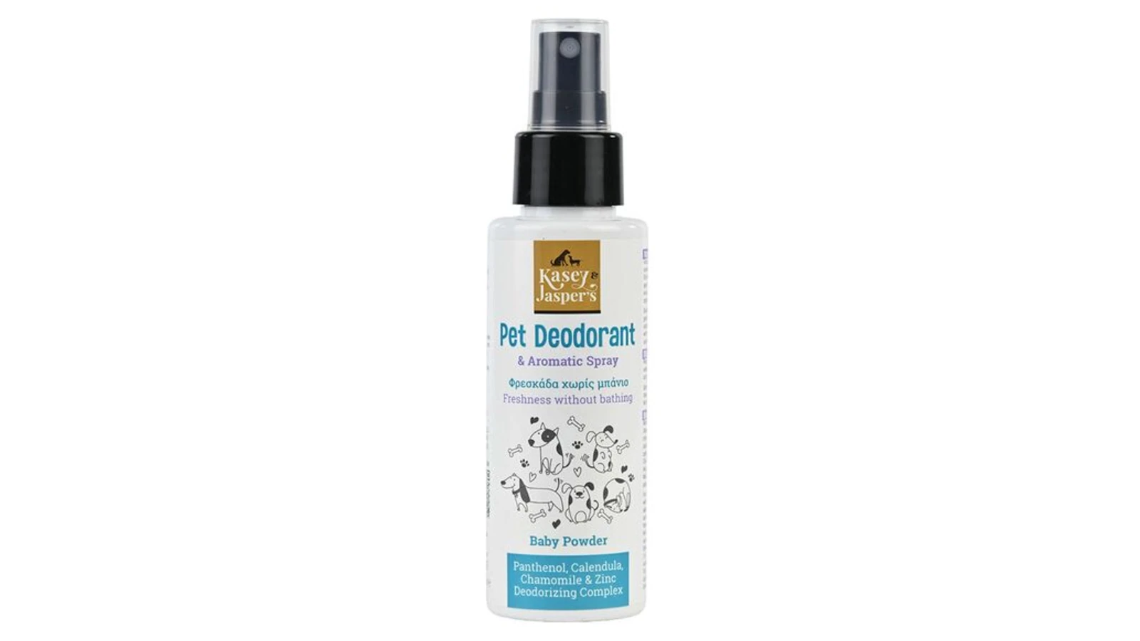 Kasey & Jasper’s Pet Deodorant & Aromatic Spray for pets 100ml