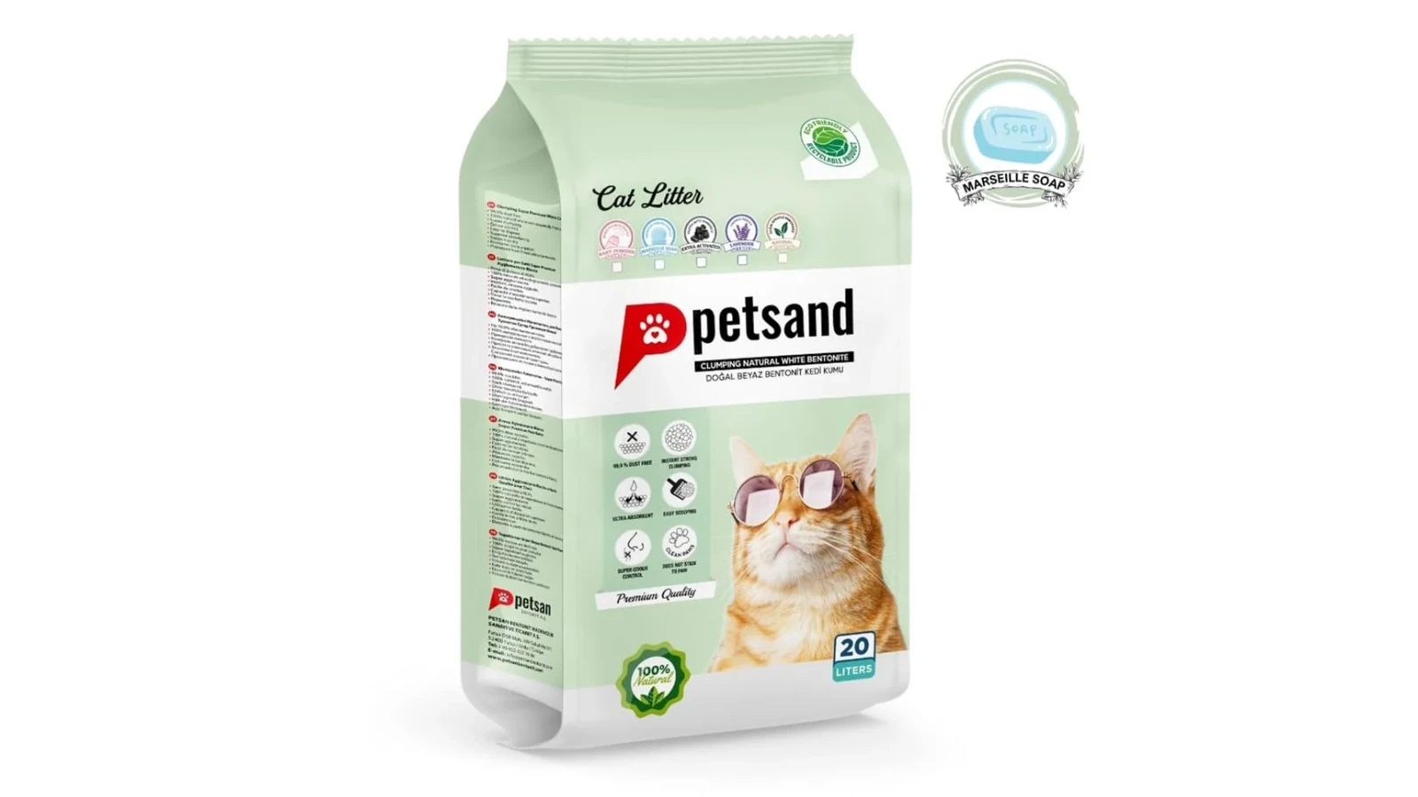 Petsand Άμμος Γάτας Marseille Soap 20lt
