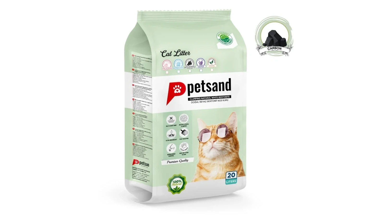 Petsand Άμμος Γάτας Carbon 20lt