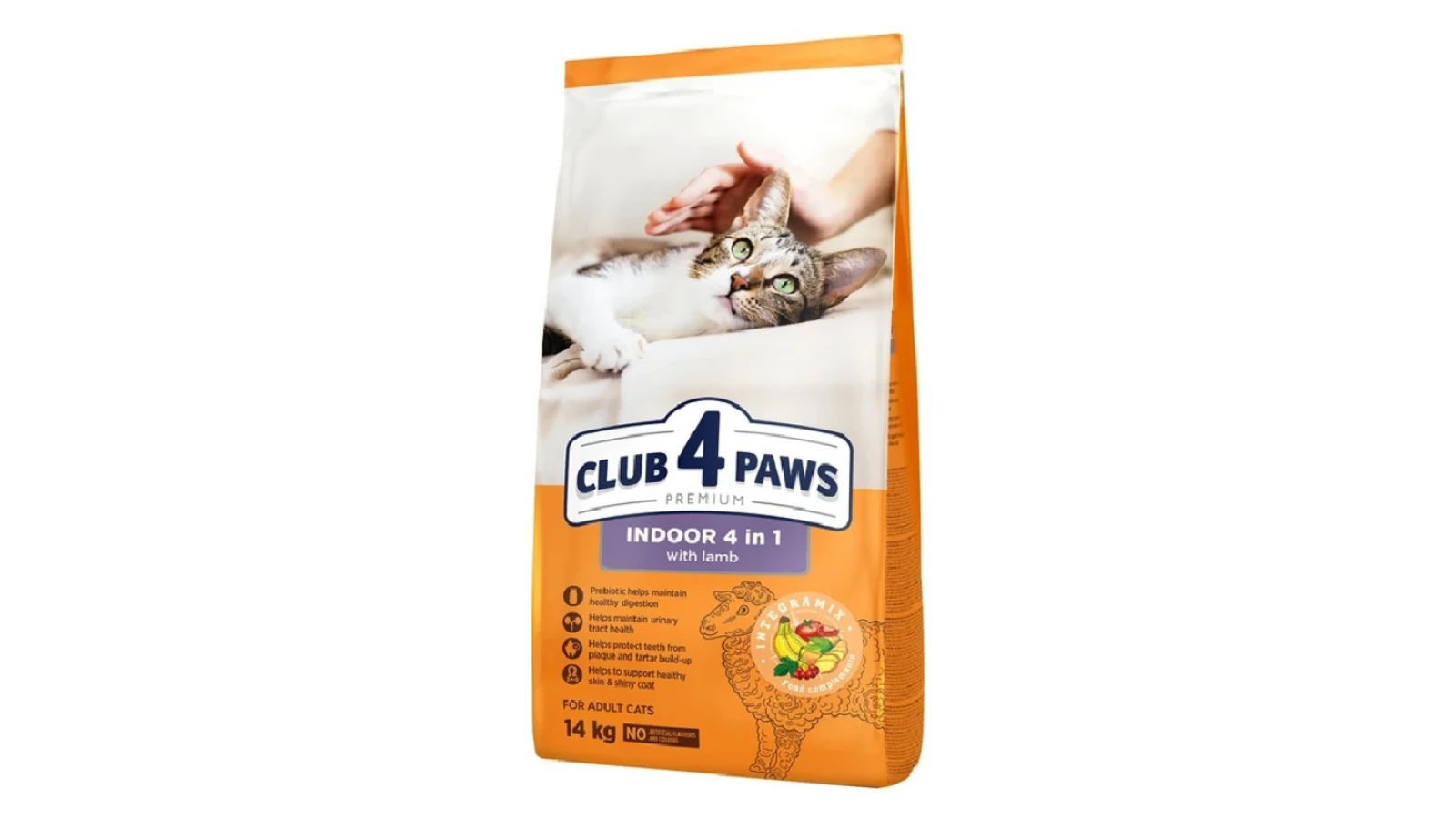 Club 4 Paws Premium Indoor 4 in 1 με Αρνί 14kg
